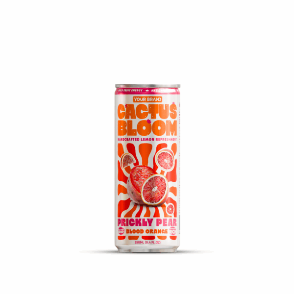 250ml YOUR BRAND Cactus Bloom Prickly Pear Blood Orange Handcrafted Lemon Refreshment