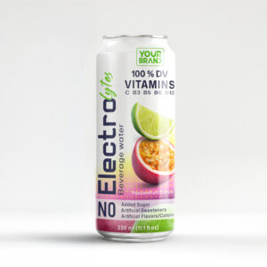 330ml YOUR BRAND Passionfruit Citrus Electrolytes Water with 100% DV Vitamins