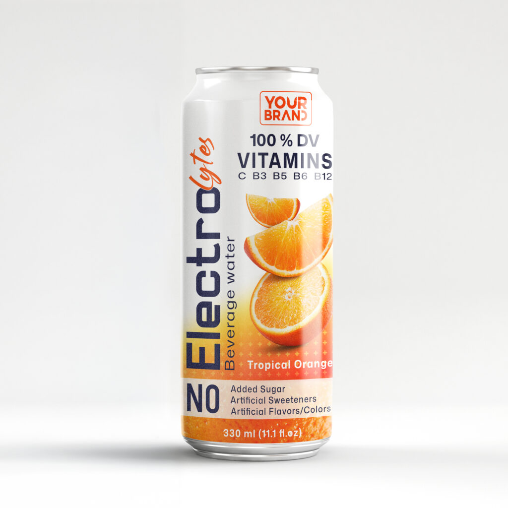 330ml YOUR BRAND Tropical Orange Electrolytes Water with 100% DV Vitamins