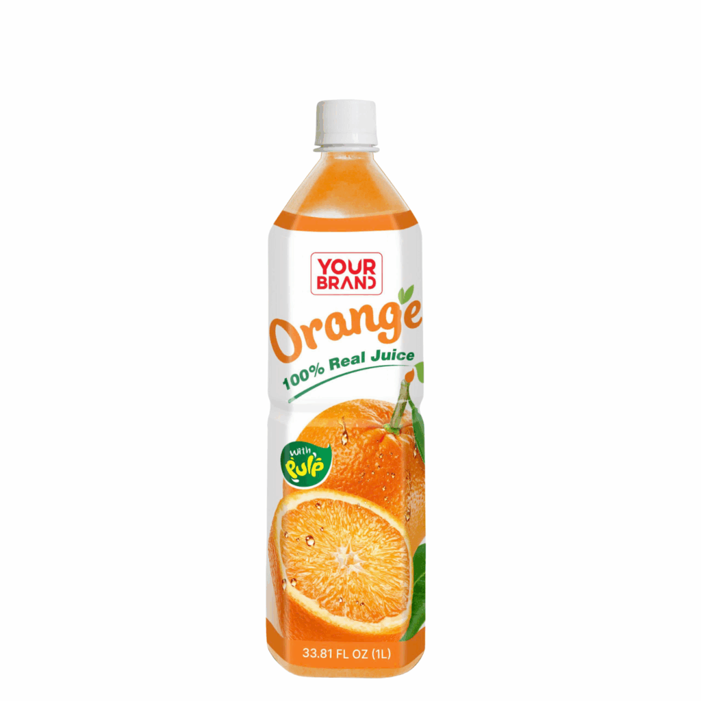 1L YOUR BRAND 100% Orange Juice with Pulp