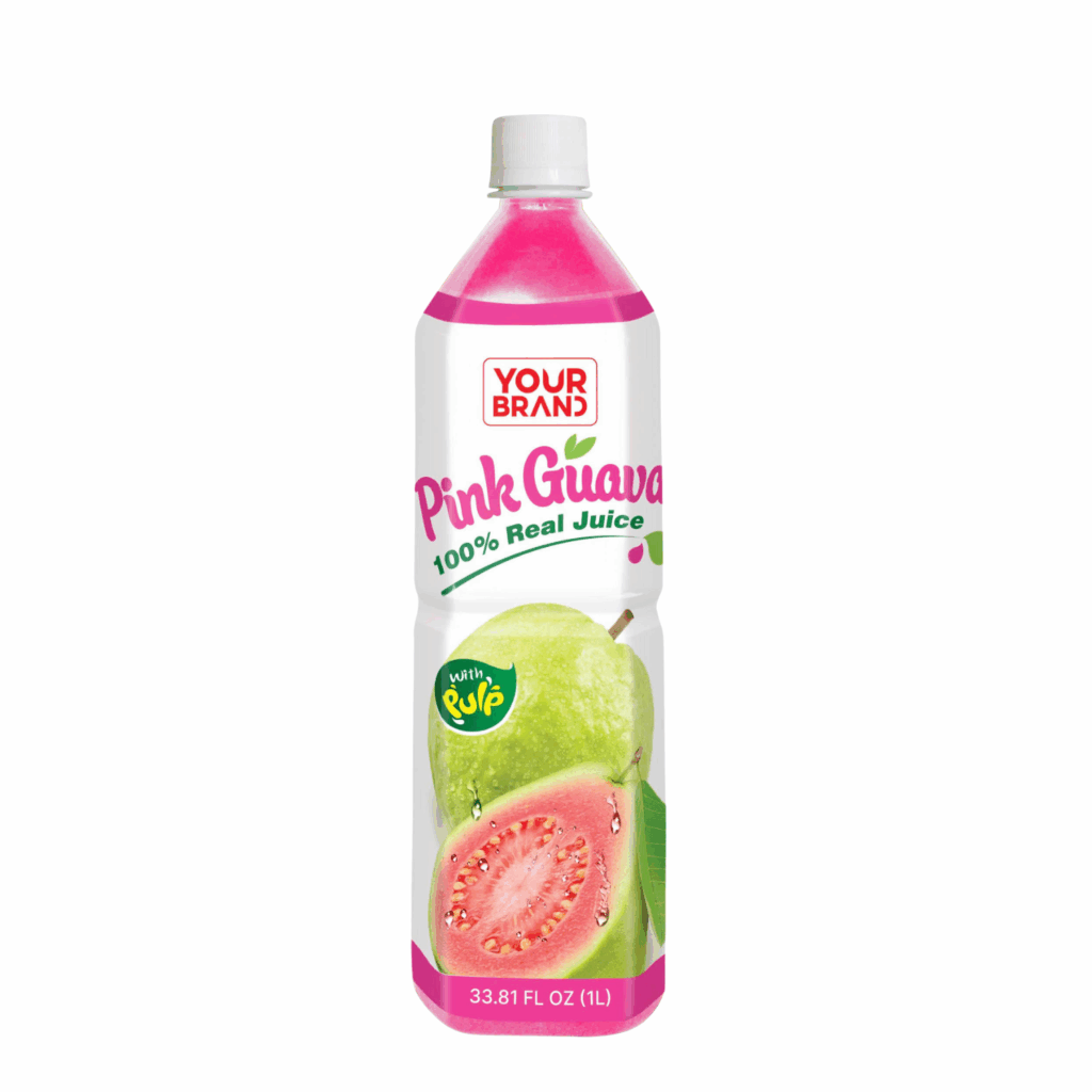 1L YOUR BRAND 100% Pink Guava Juice with Pulp