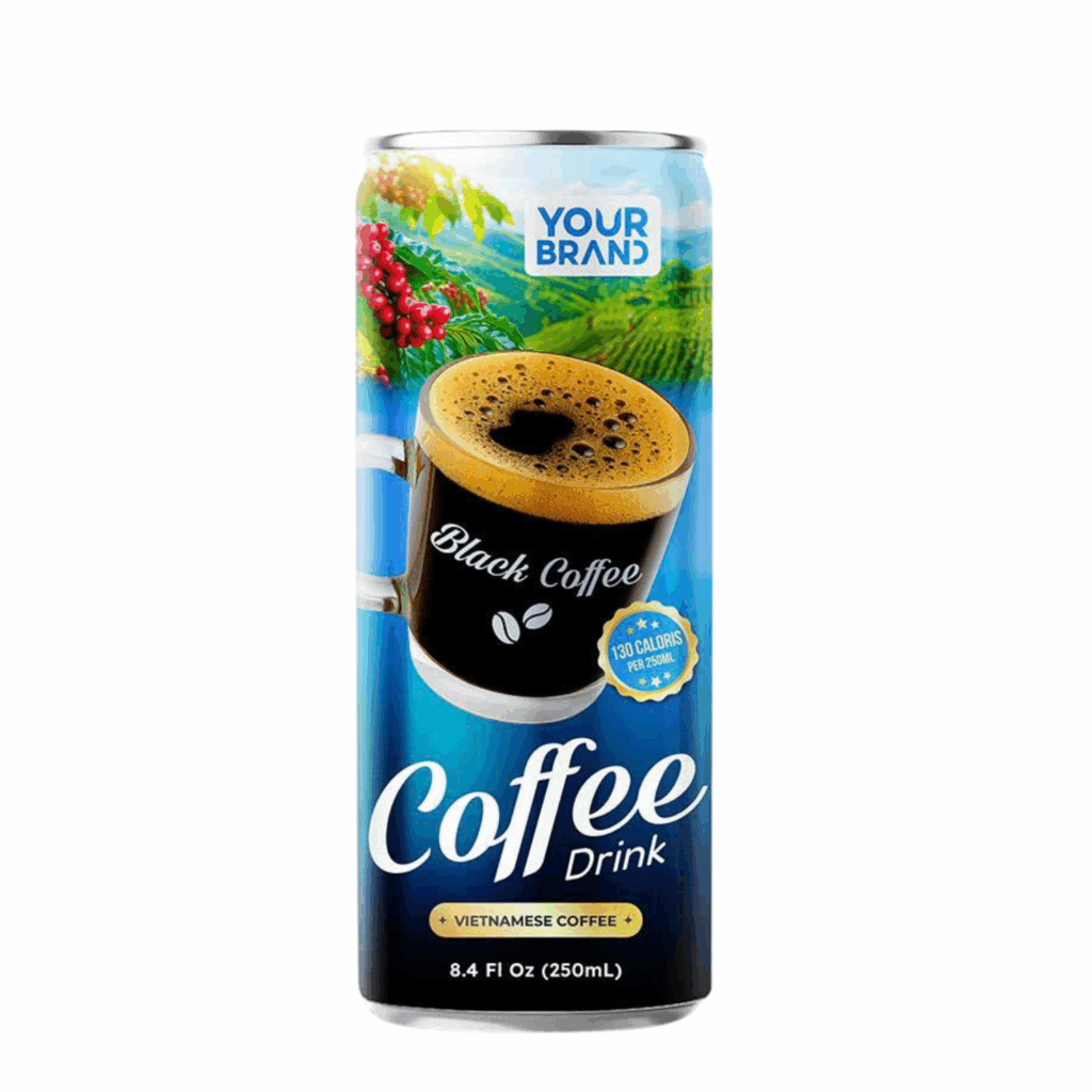 250ml YOUR BRAND Vietnamese Black Coffee Drink