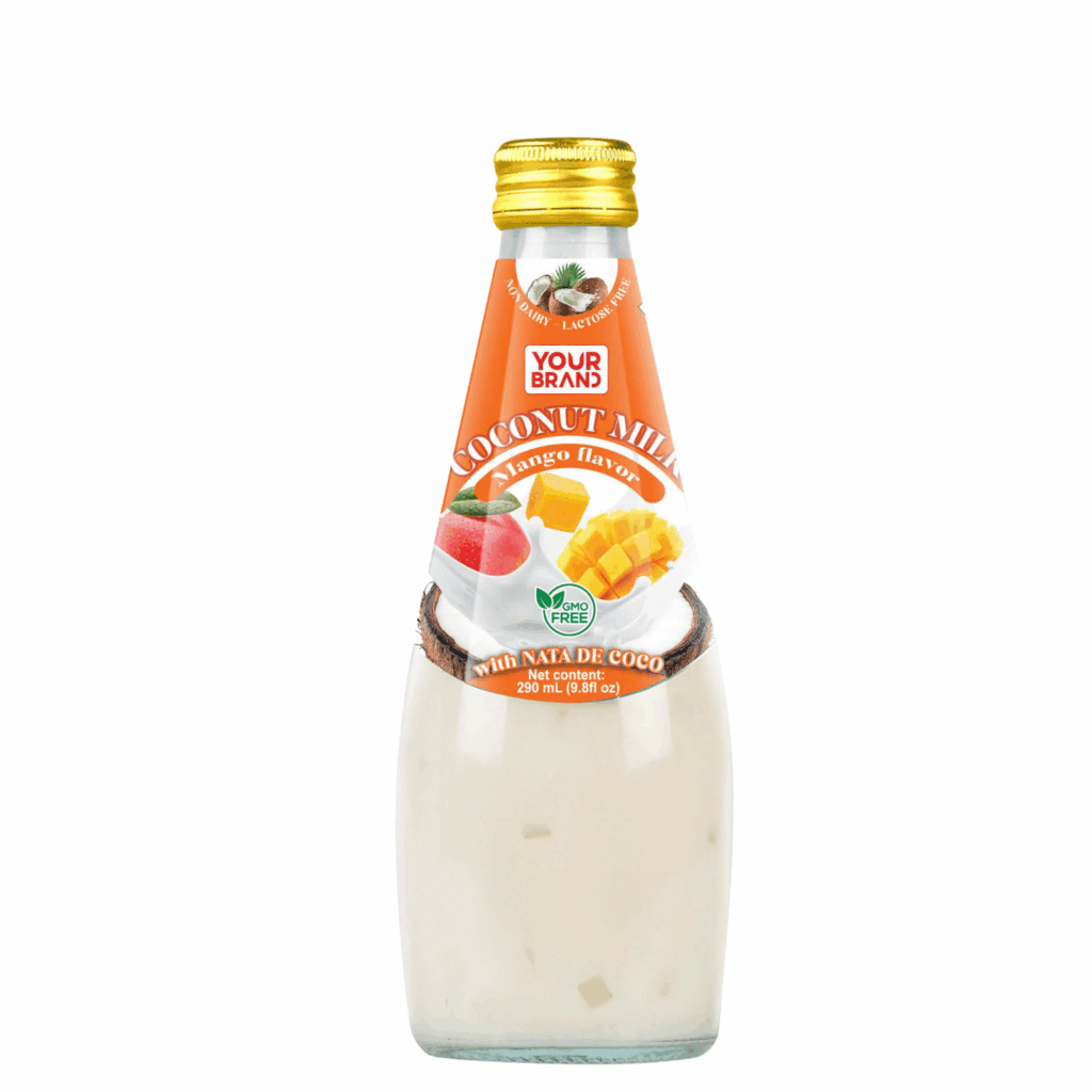 290ml YOUR BRAND Coconut Milk Mango Flavor with Nata de Coco