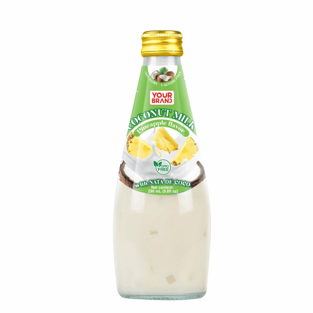 290ml YOUR BRAND Pineapple Flavor Coconut Milk with Nata de Coco
