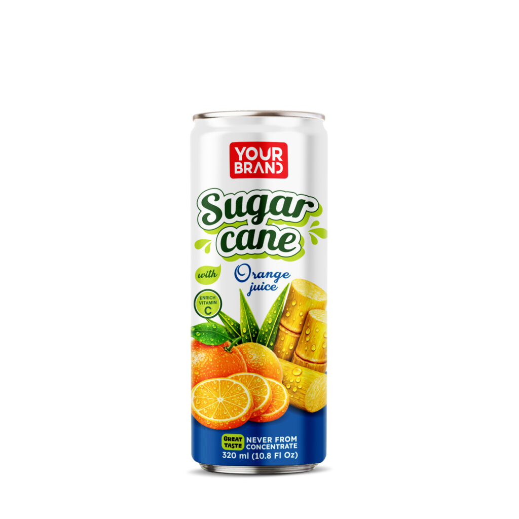 320ml YOUR BRAND Sugar Cane with Orange Juice
