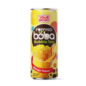 320ml YOUR BRAND Popping Boba Bubble Tea Mango flavor