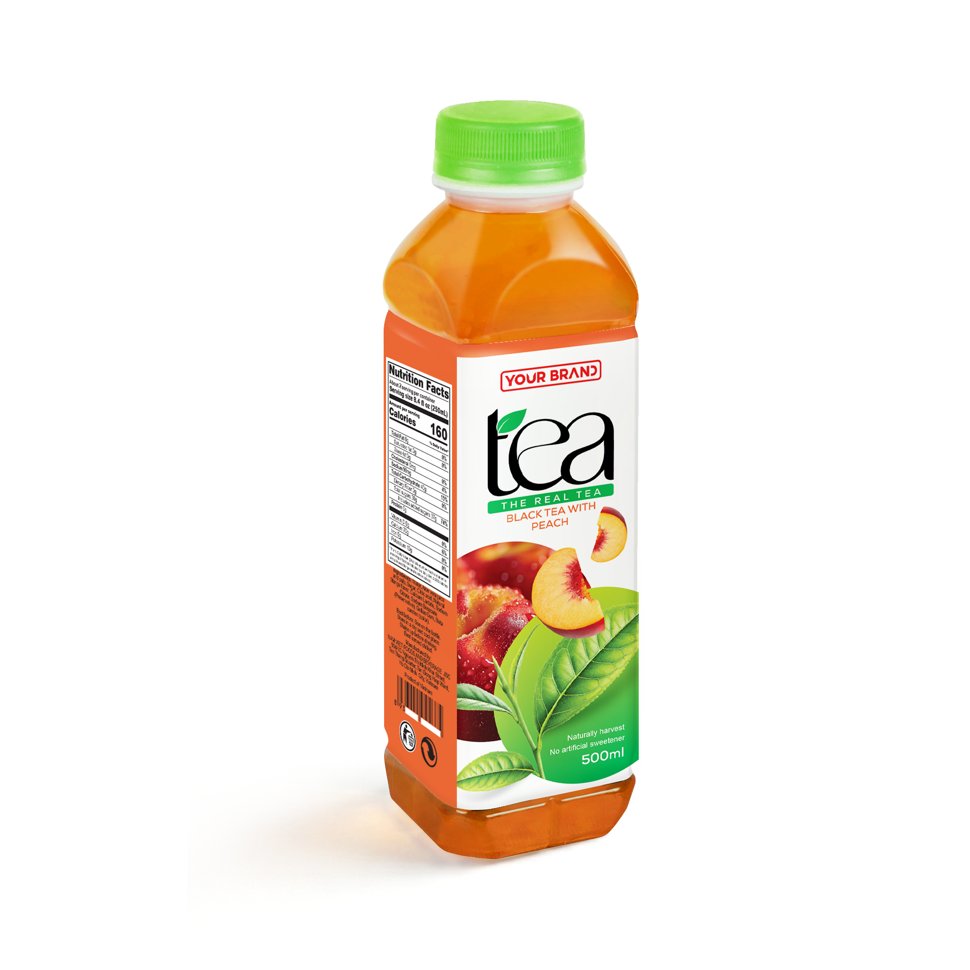 500mL Your Brand Black Tea with Peach Flavor 500mL Your Brand Black Tea with Peach Flavor