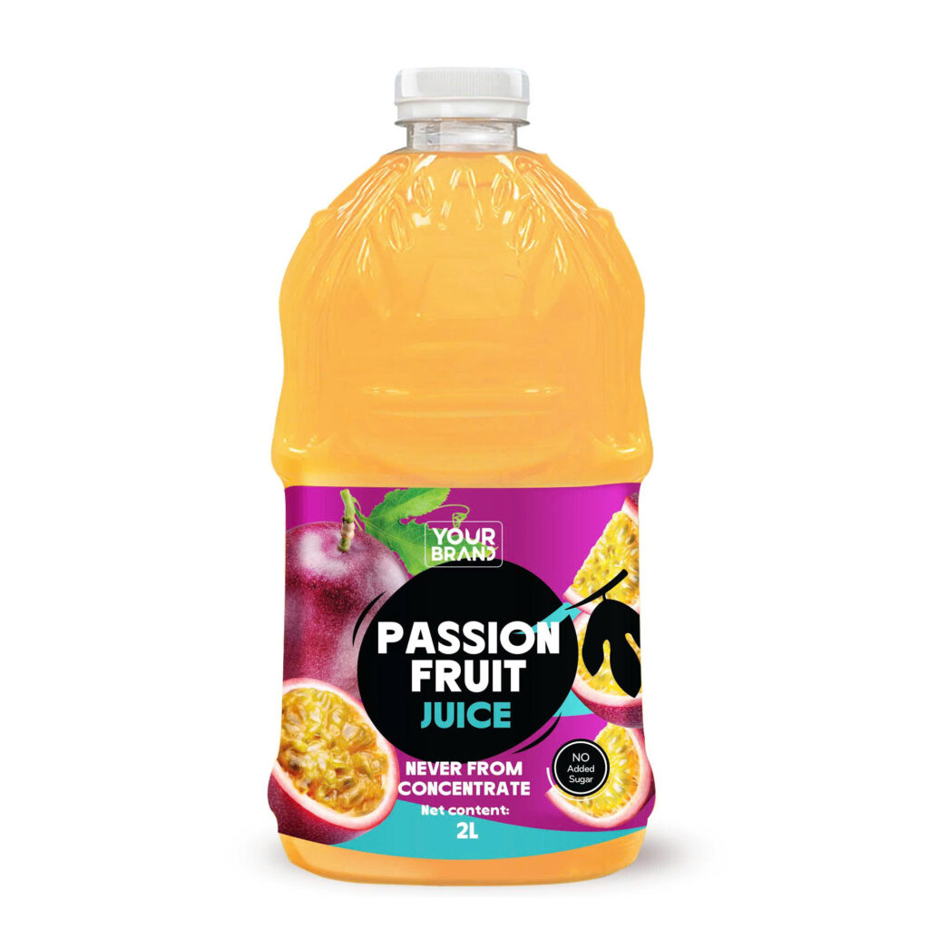 2L "Your Logo" NFC Passion Fruit Juice Drink
