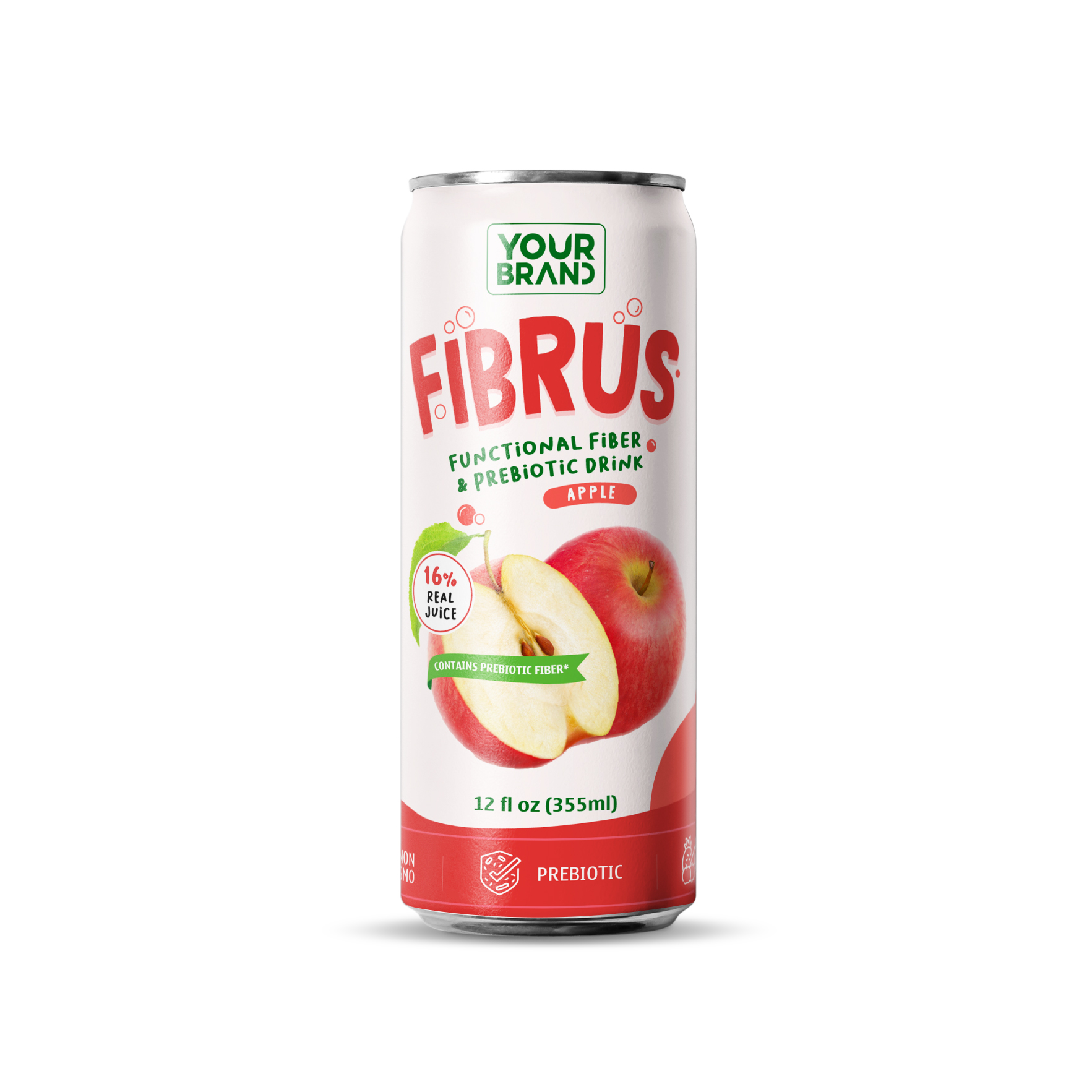 355ml "Your Brand" Functional Soda with Apple Juice 355ml "Your Brand" Functional Soda with Apple Juice