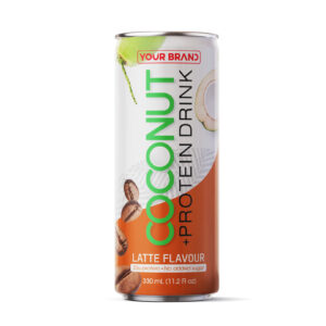 330ml "Your Brand" Coconut Protein Drink Latte Flavor