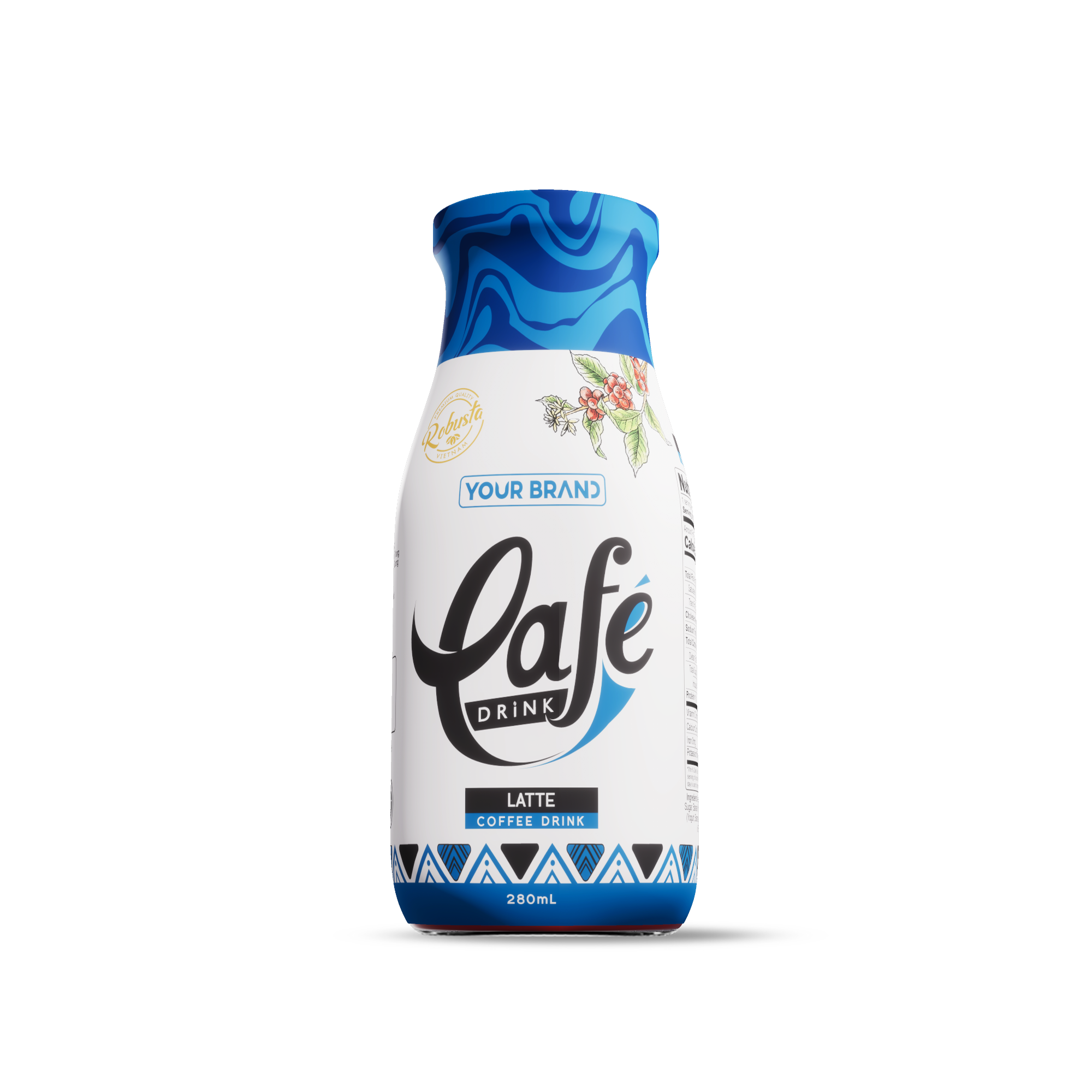 280ml "Your Logo" Latte Coffee Drink 280ml "Your Logo" Latte Coffee Drink