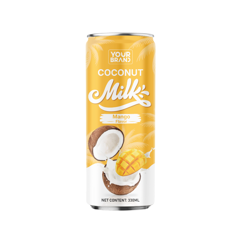 330ml "Your Logo" Coconut Milk with Mango Flavor 330ml "Your Logo" Coconut Milk with Mango Flavor