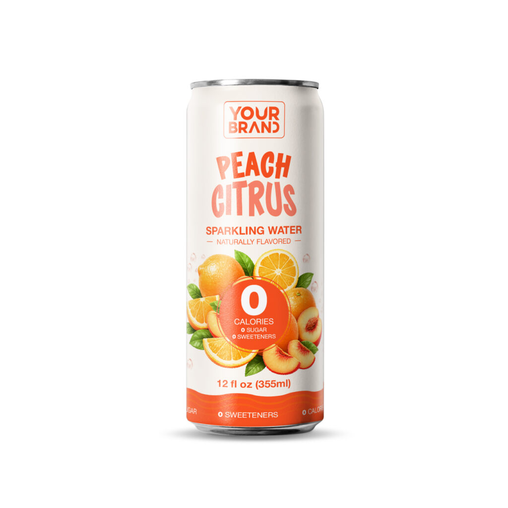 355ml "Your Formula" Peach Citrus Sparkling Water