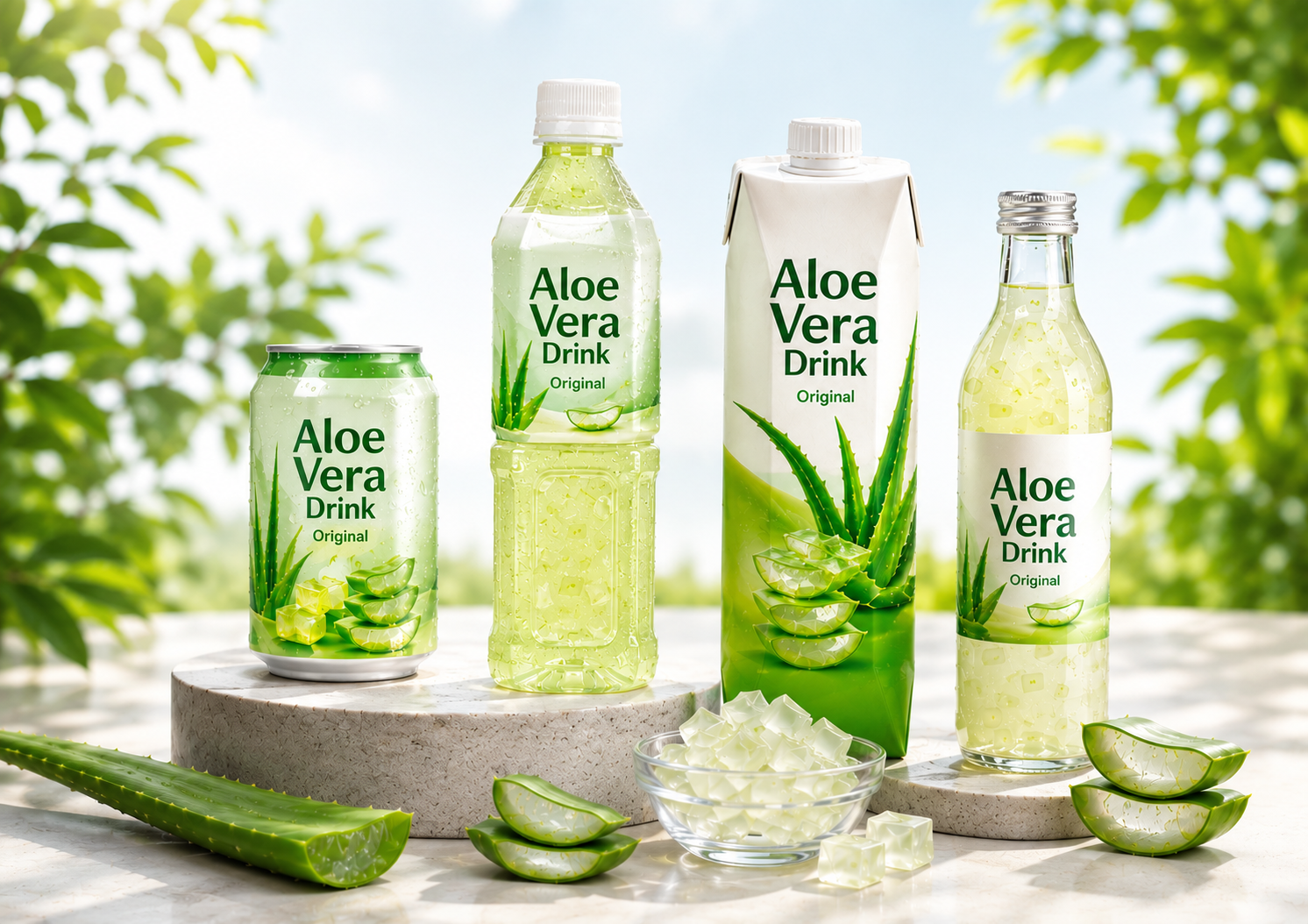 Aloe Vera Drink Formats Preferred for Export