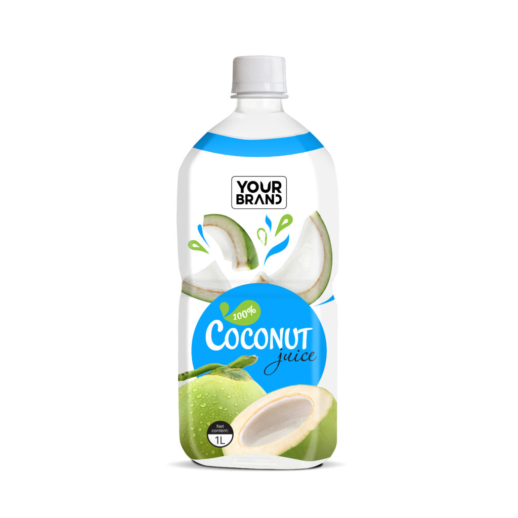 1000ml Your Brand 100% Coconut Juice Pure Natural Refreshing Drink